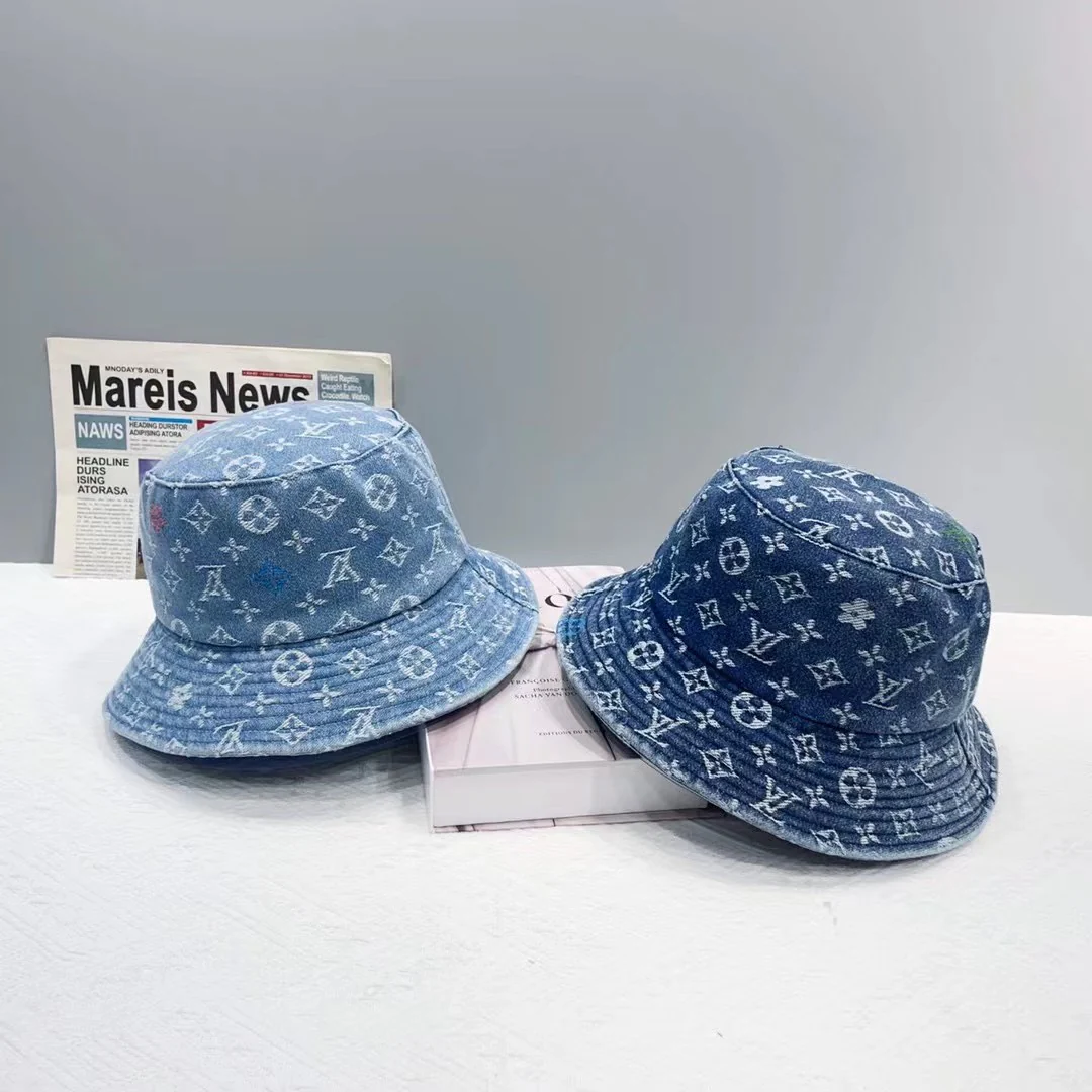 LV - Новая джинсовая панама с монограммой из канваса