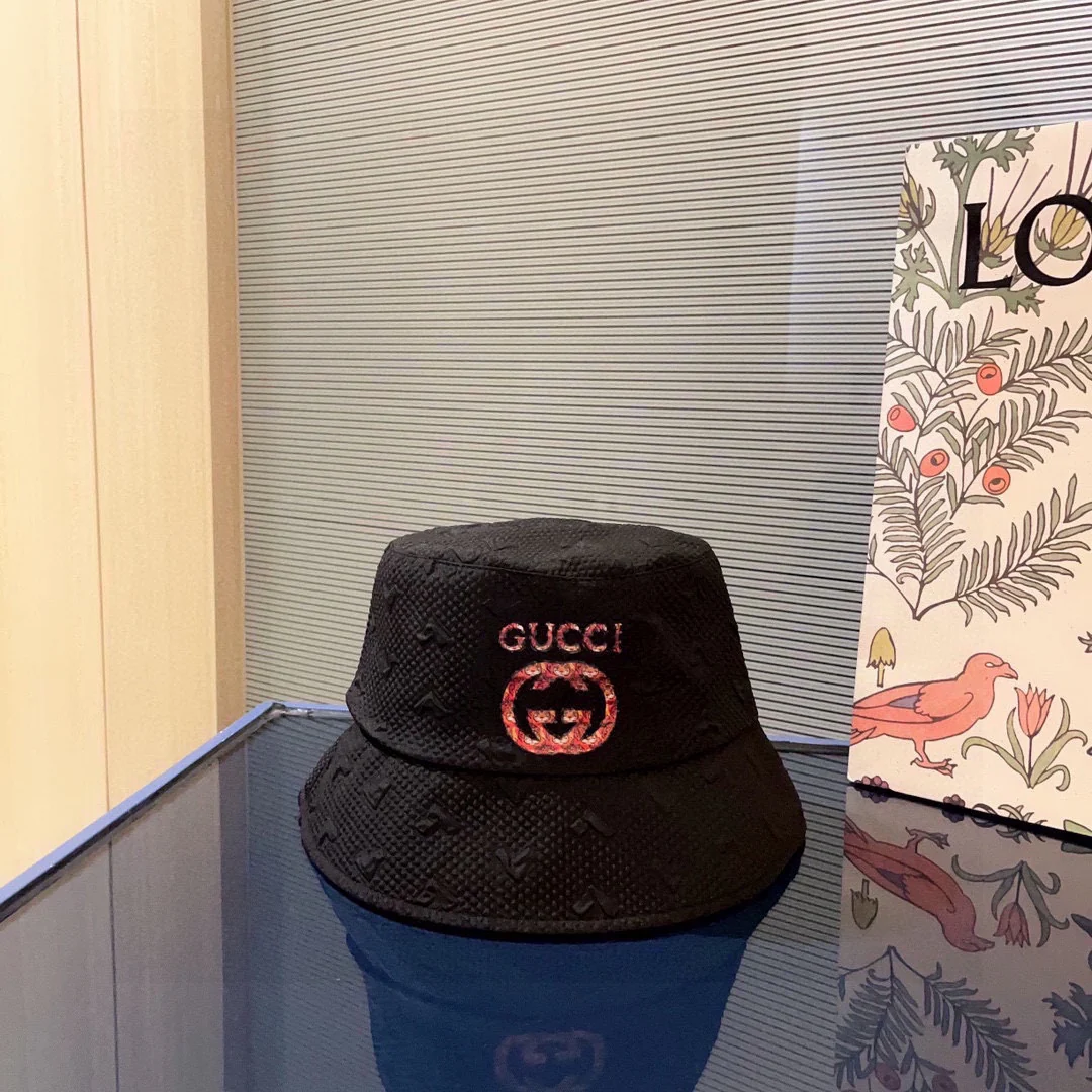 Gucci - Вышитая рыбацкая шляпа