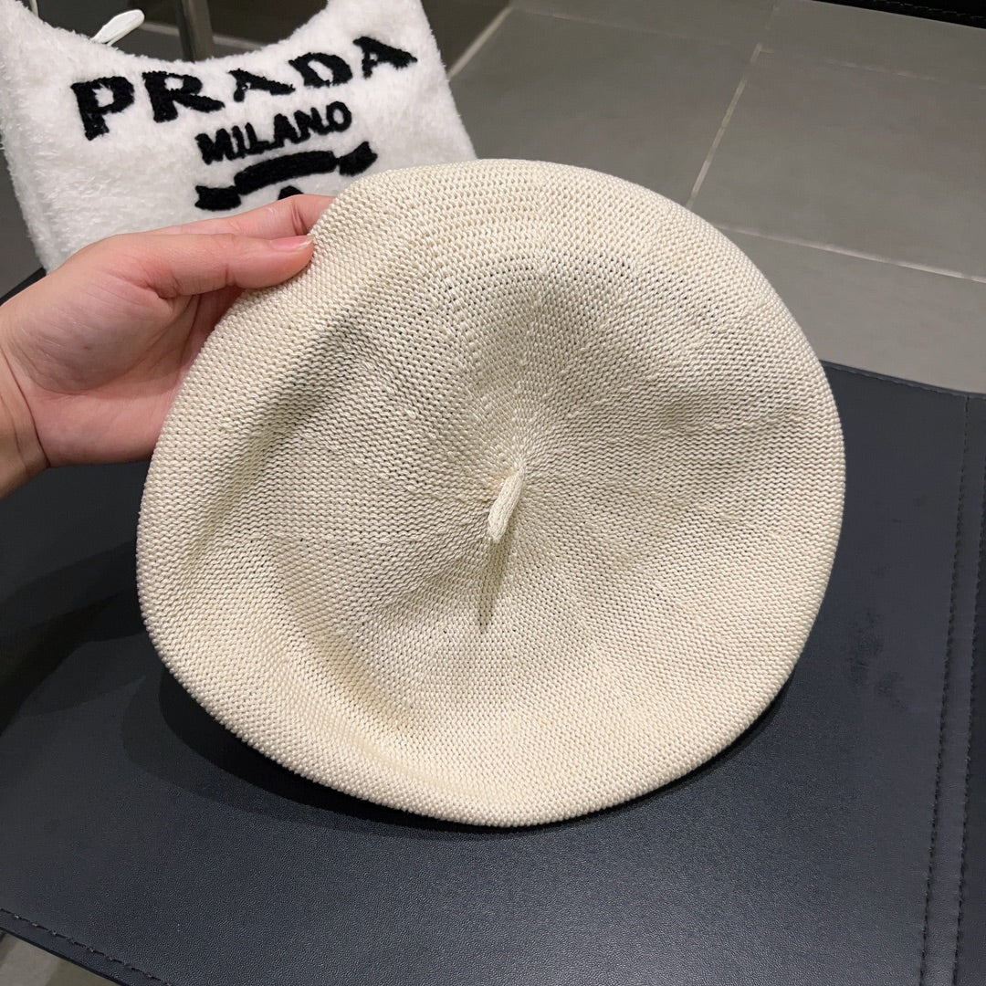 Prada - Вязаный берет - Белый