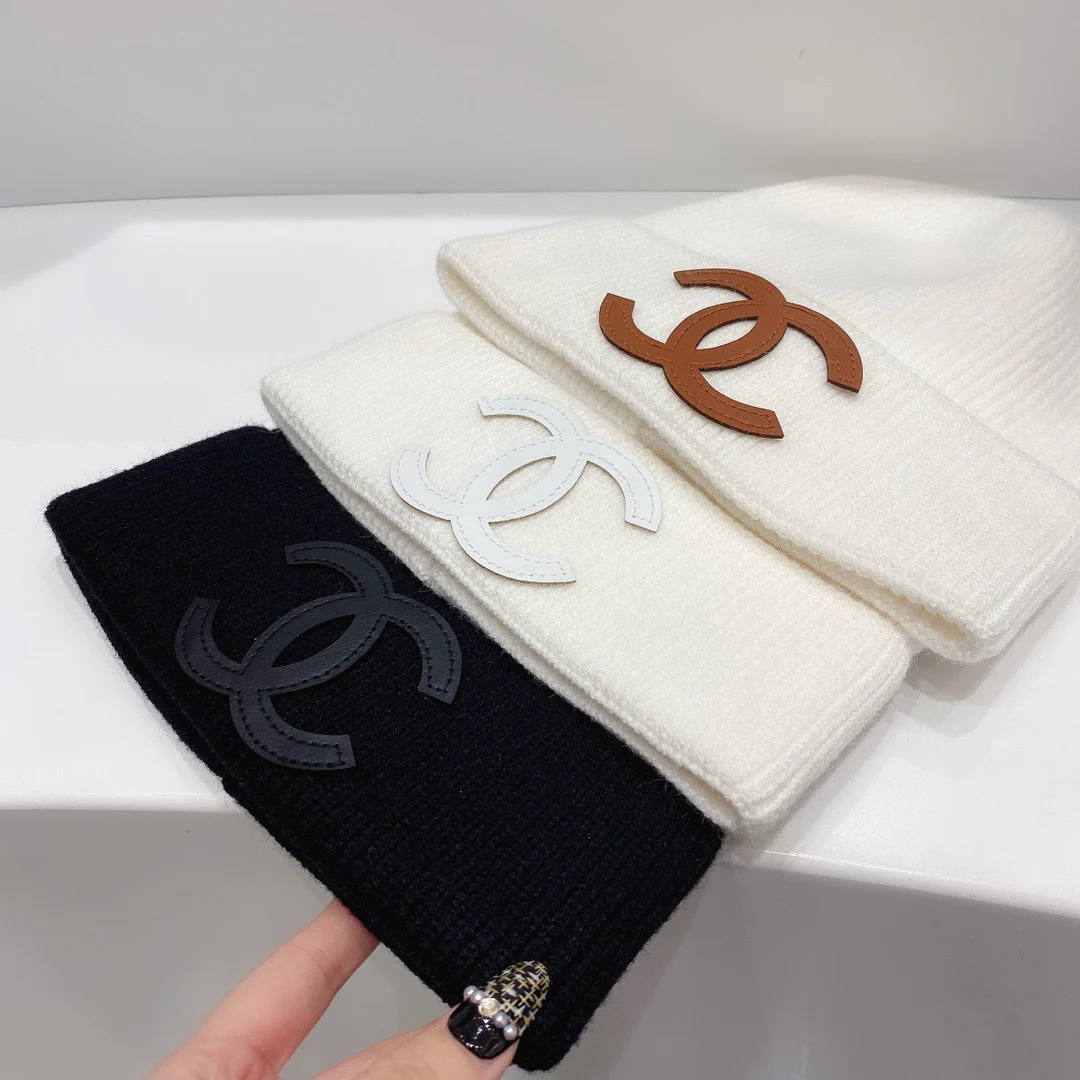 Chanel - Вязаная шапка-бини - Рекомендовано инфлюенсерами - Черная