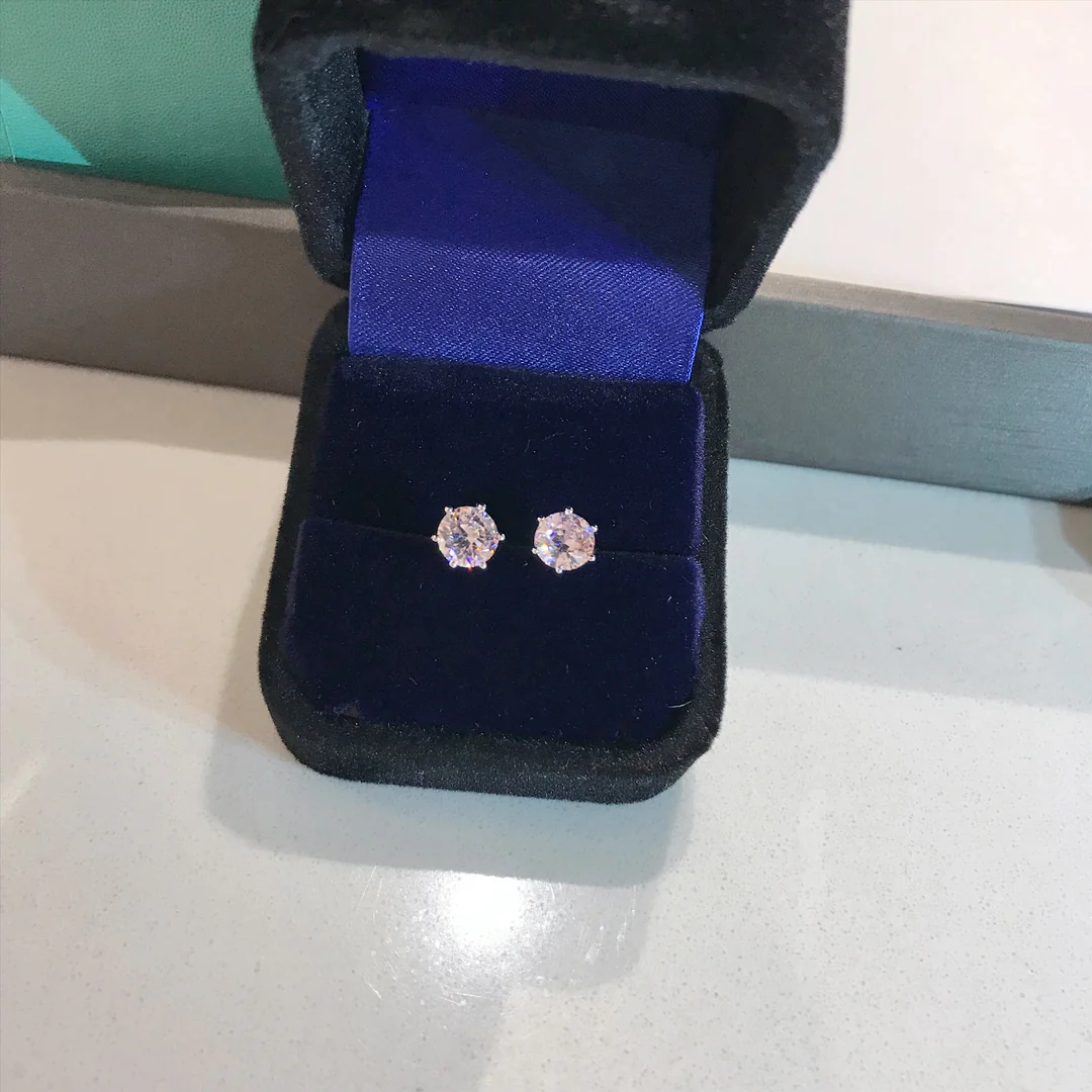 Серьги Tiffany - Пуговица - 2 шт.