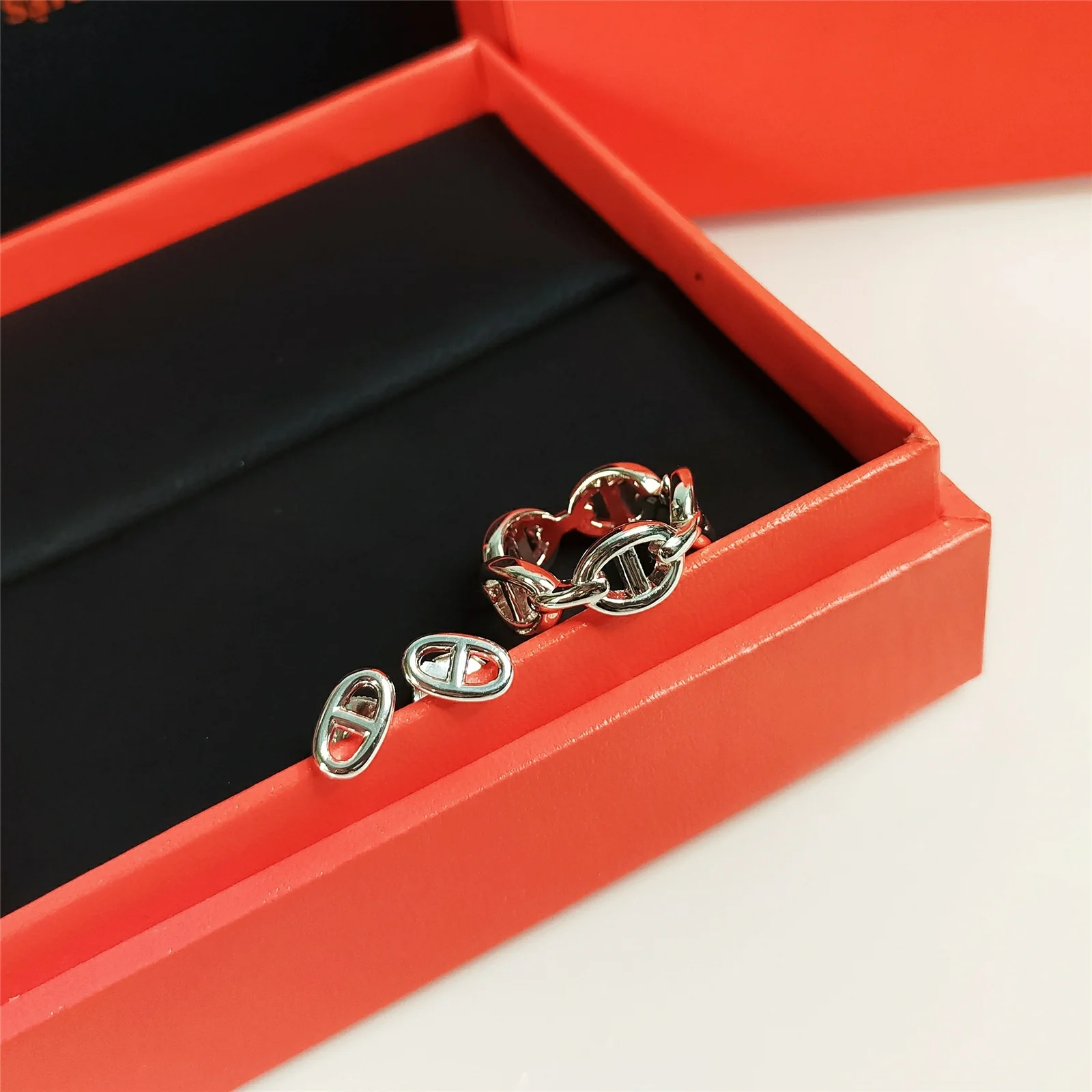 Гермес - Свиной нос - Кольцо - Серьги