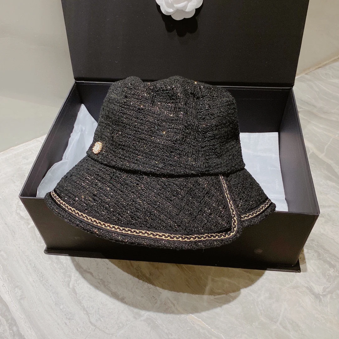 Новинка 2022 года от Chanel - Рыбацкая шляпа - Черная