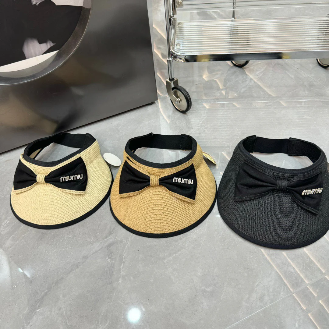 Miu Miu - Соломенная шляпа с бантом