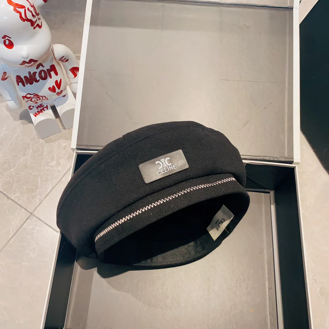 Кашемировый берет Celine - черный