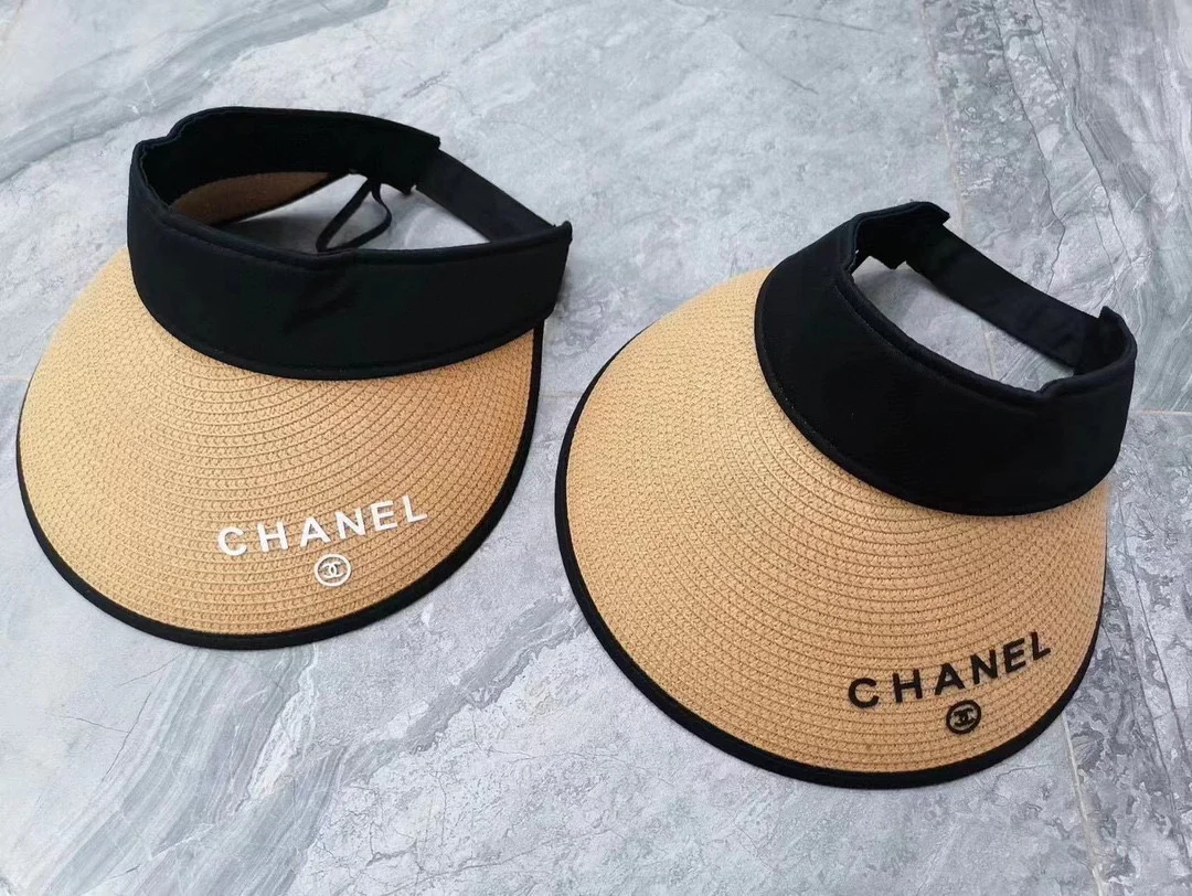 Солнцезащитный козырек Chanel с открытым верхом - 1 шт.