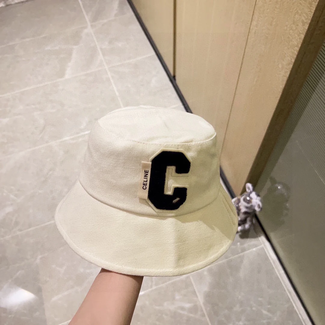 Новинка 2024 года от Celine - Панама с неровными полями - Белая