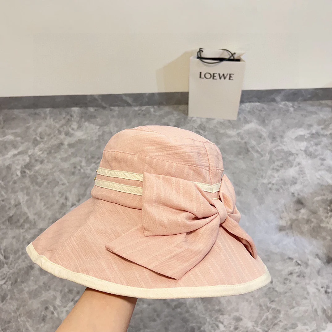 Новая широкополая складная рыбацкая шляпа Chanel 2024 года — розовая.