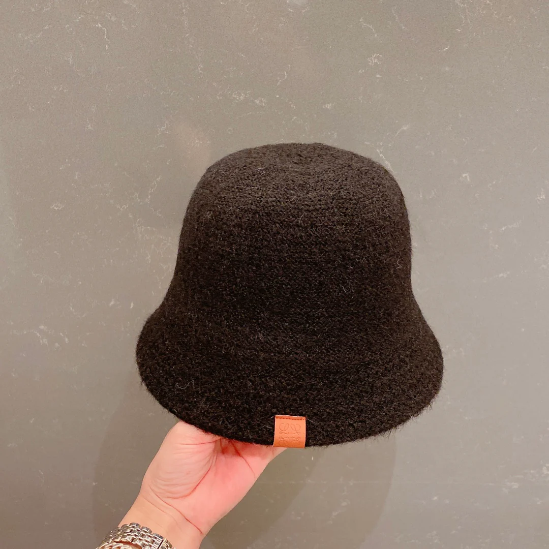 Lolway - Вязаная рыбацкая шапка - Черная