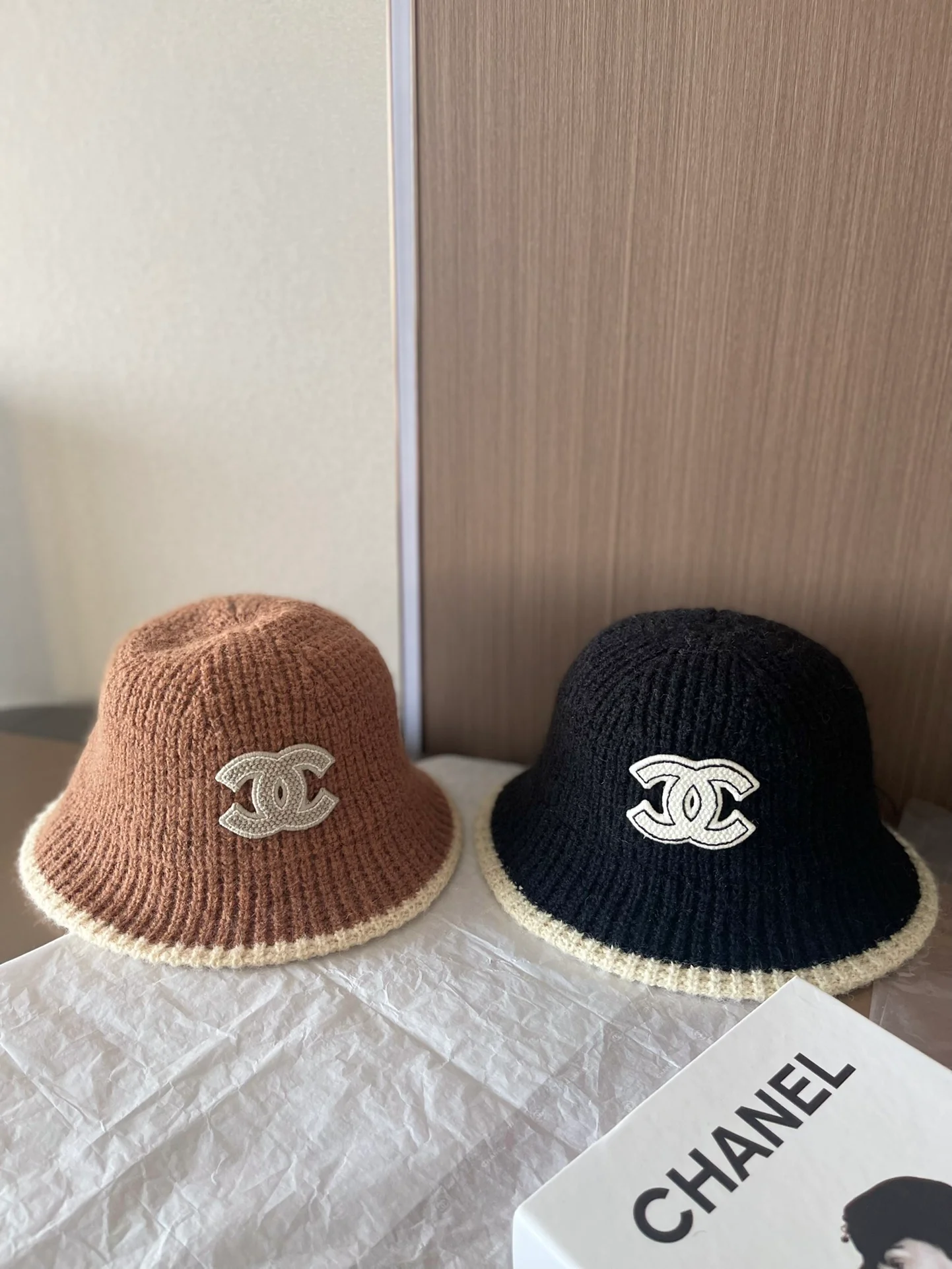 Chanel - Шерстяная панама - Коричневая