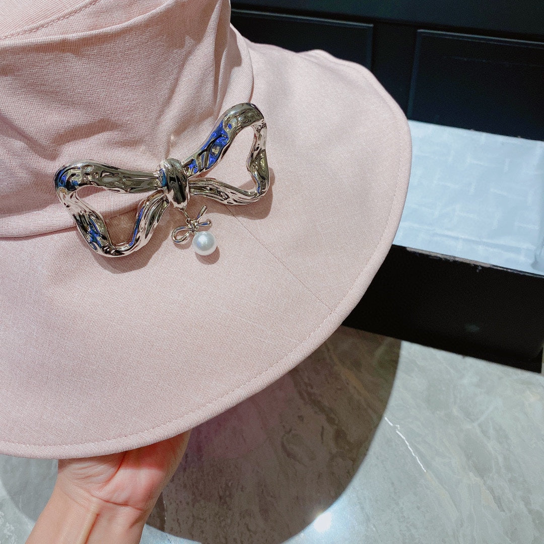 Miu Miu - Элегантная шляпка от солнца с бантом