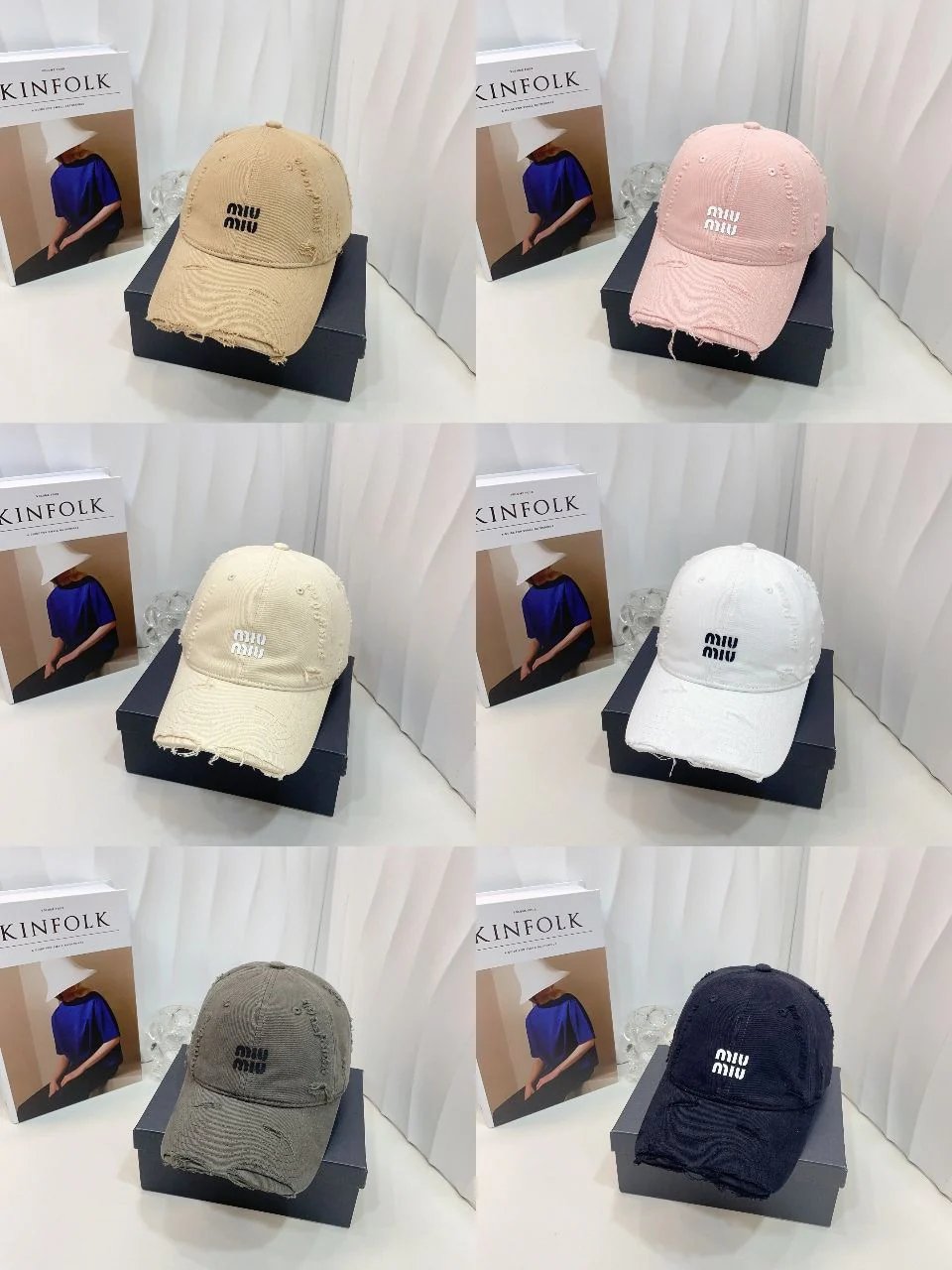 Miu Miu - Новая рваная бейсболка в уличном стиле