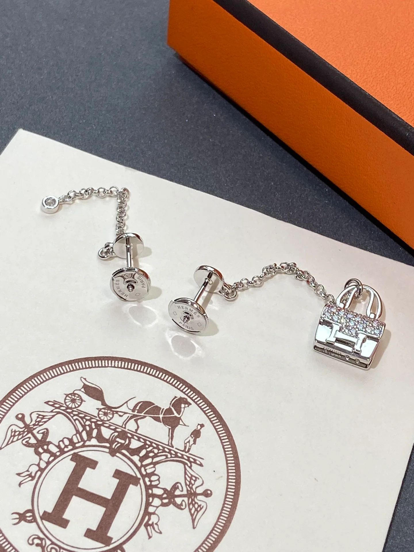 Серьги Hermes 017