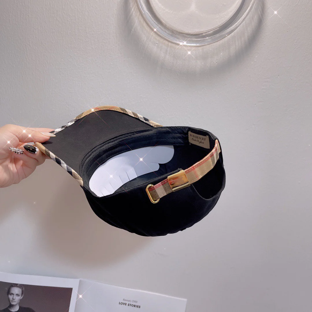 Бейсболка Burberry — черная — унисекс