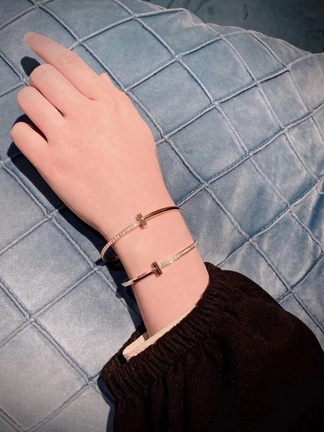 Браслет Tiffany 030T с бриллиантами, золото.