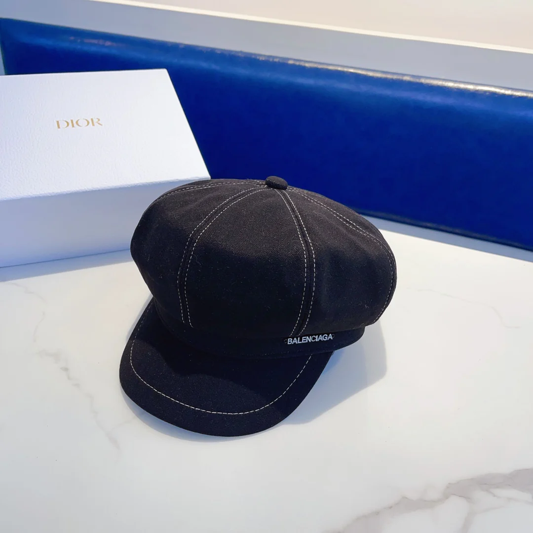 Balenciaga - Восьмиугольный берет - Черный