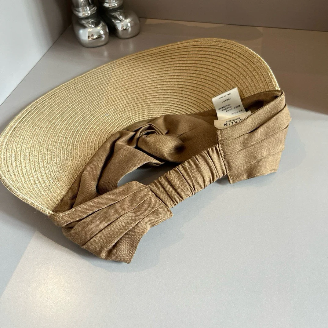 Miu Miu - Солнцезащитная шляпа в стиле пэчворк - Коричневая