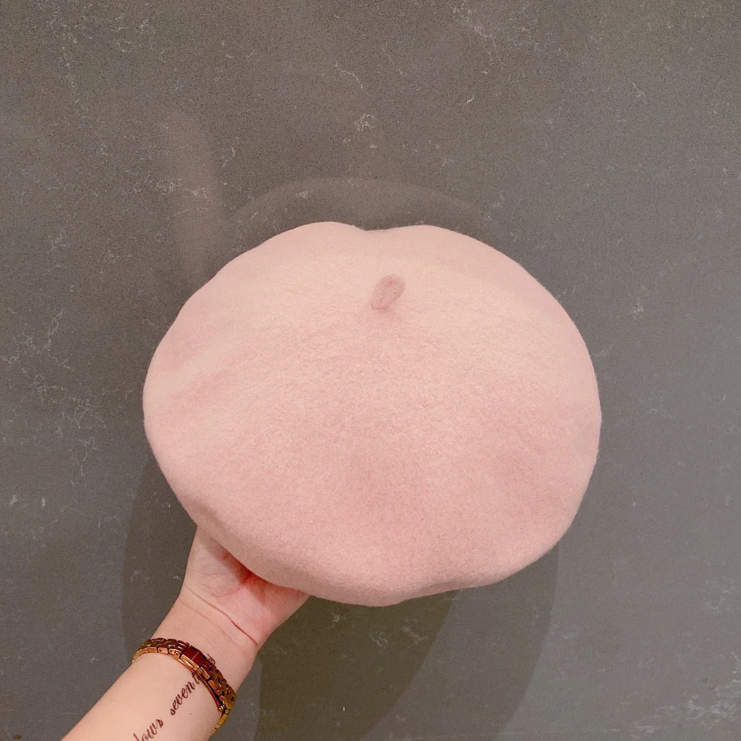 Лолвей - Шерстяной берет - Розовый