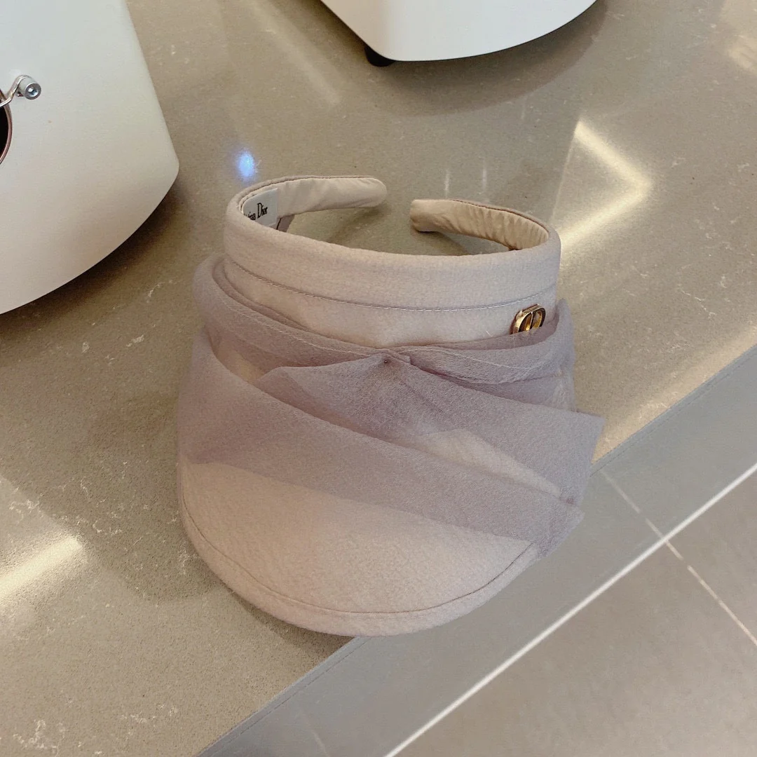 Новые поступления коллекции Dior весна/лето 2023 - Шляпа-козырек - Солнцезащитная шляпа - Шелк - Розовый