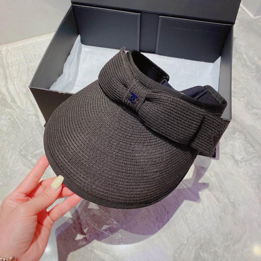 Солнцезащитная шляпа Chanel - Парик с открытым верхом - Черный - 2