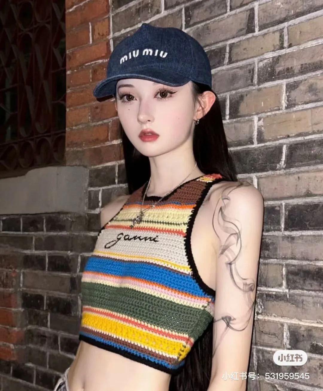 Miu Miu - Новая джинсовая бейсболка