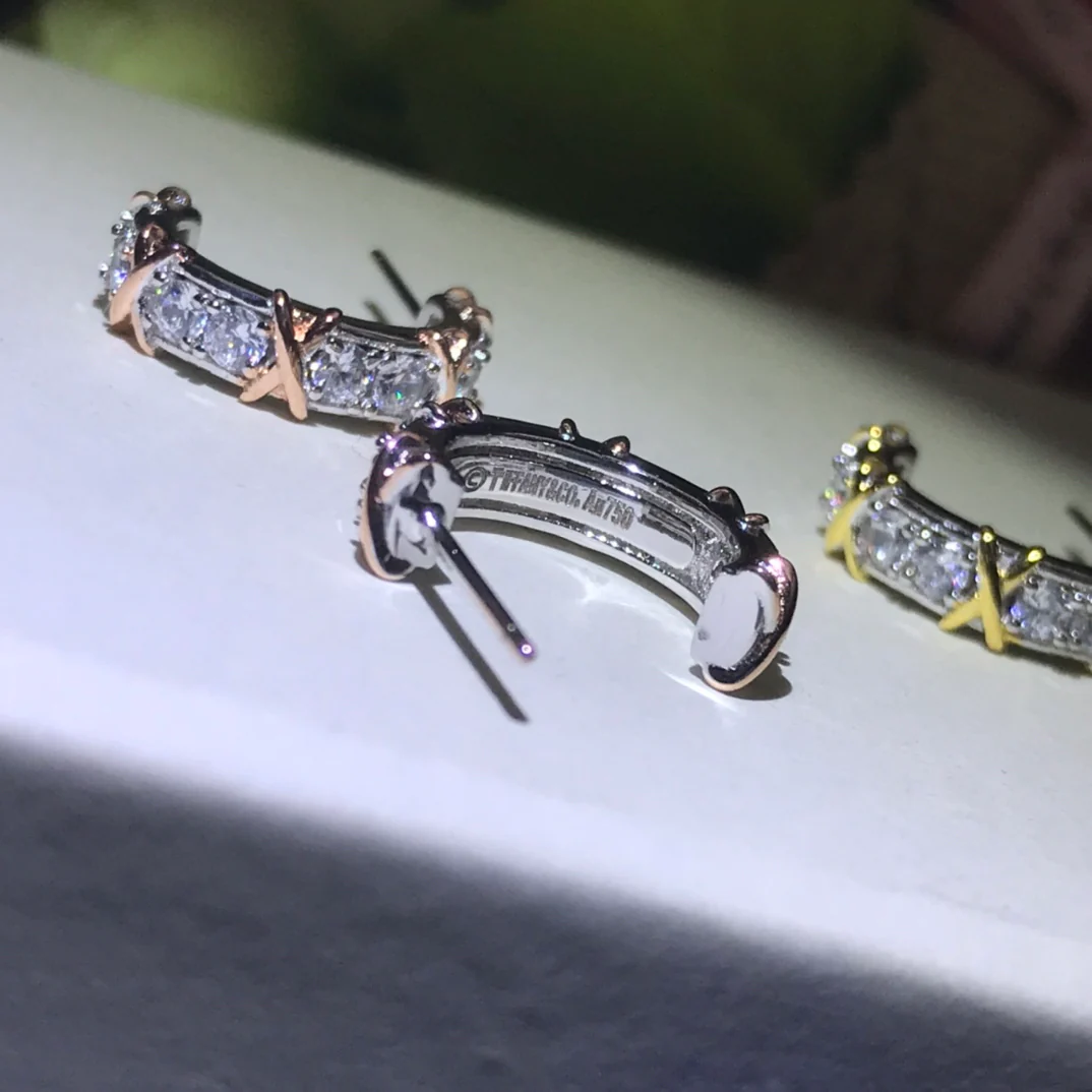 Серьги Tiffany - Пусеты - 4 шт.