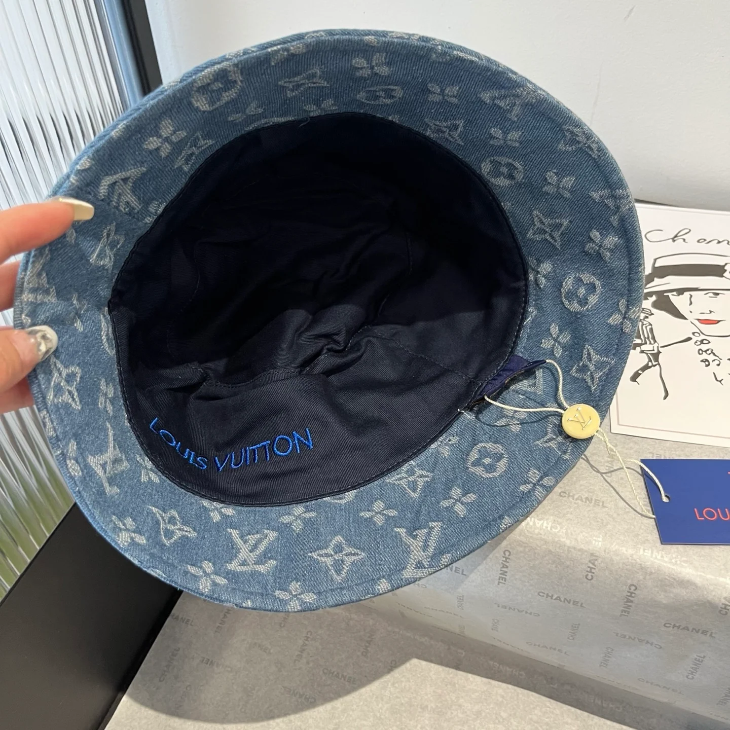 LV - Джинсовая панама с монограммой