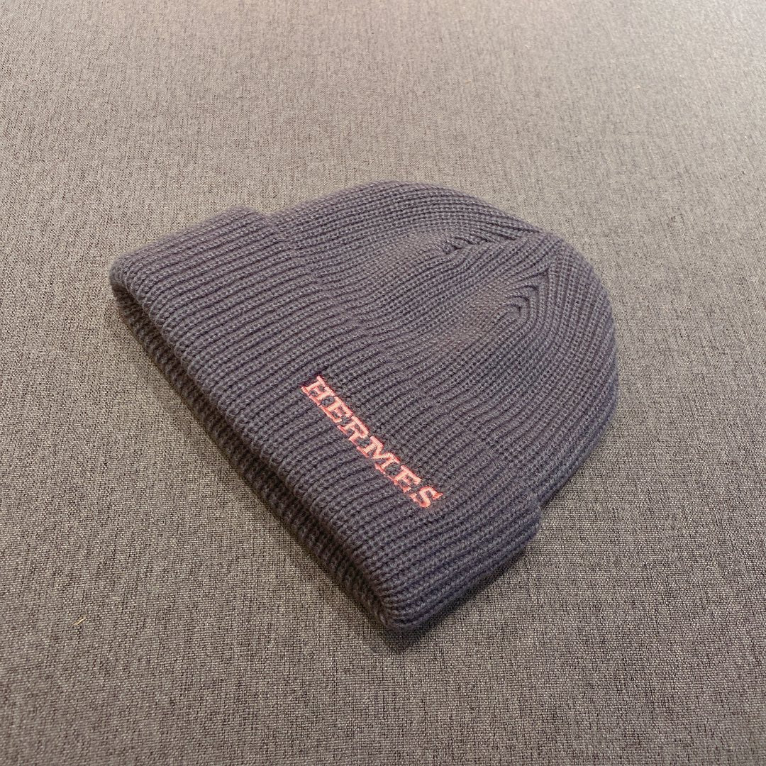 Hermes - Вязаная шапка-бини - Унисекс - Серая