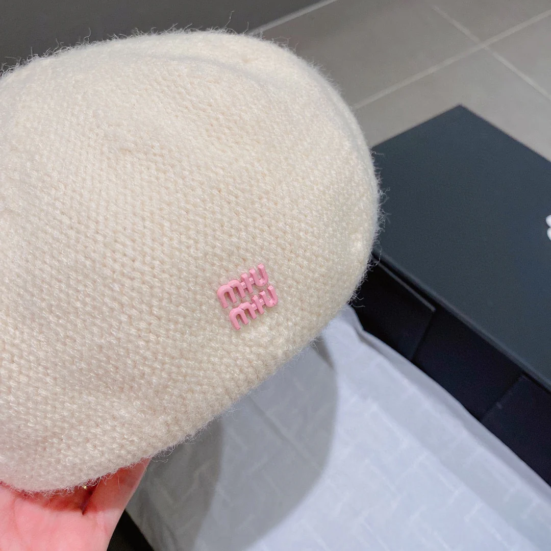 Miu Miu - Берет - Белый - 1