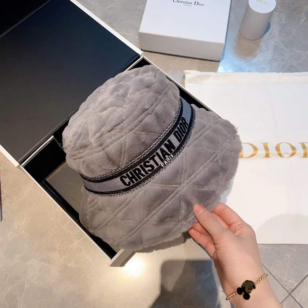 Dior - Шерстяная рыбацкая шляпа - Серая