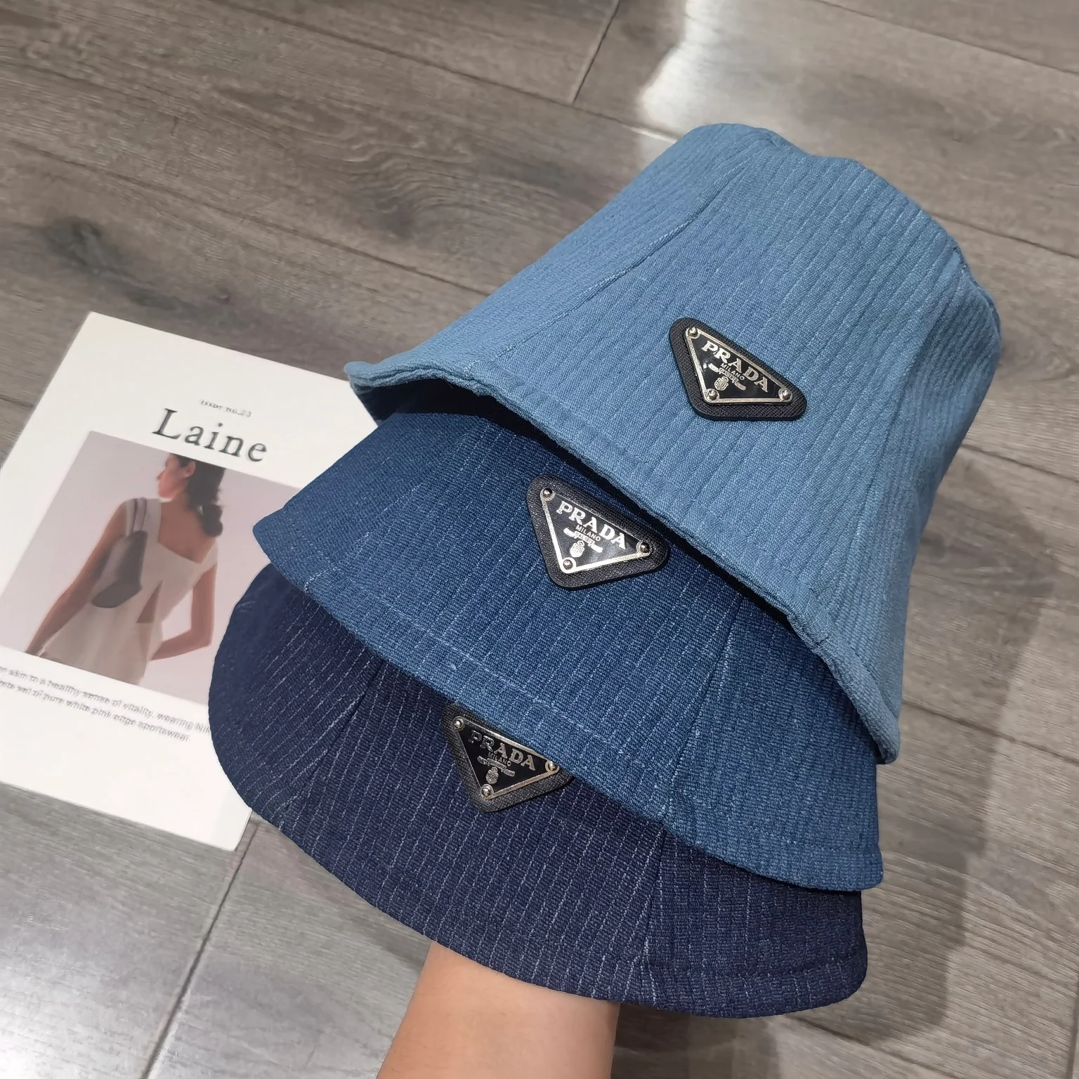Prada - Новинка осени 2023 - Джинсовая панама