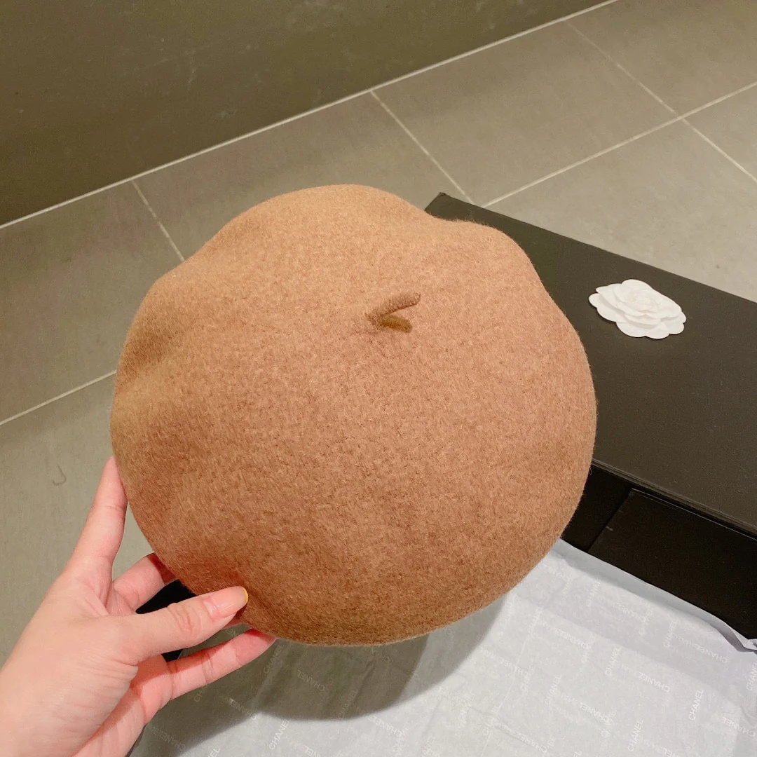 Шерстяной берет Burberry - коричневый