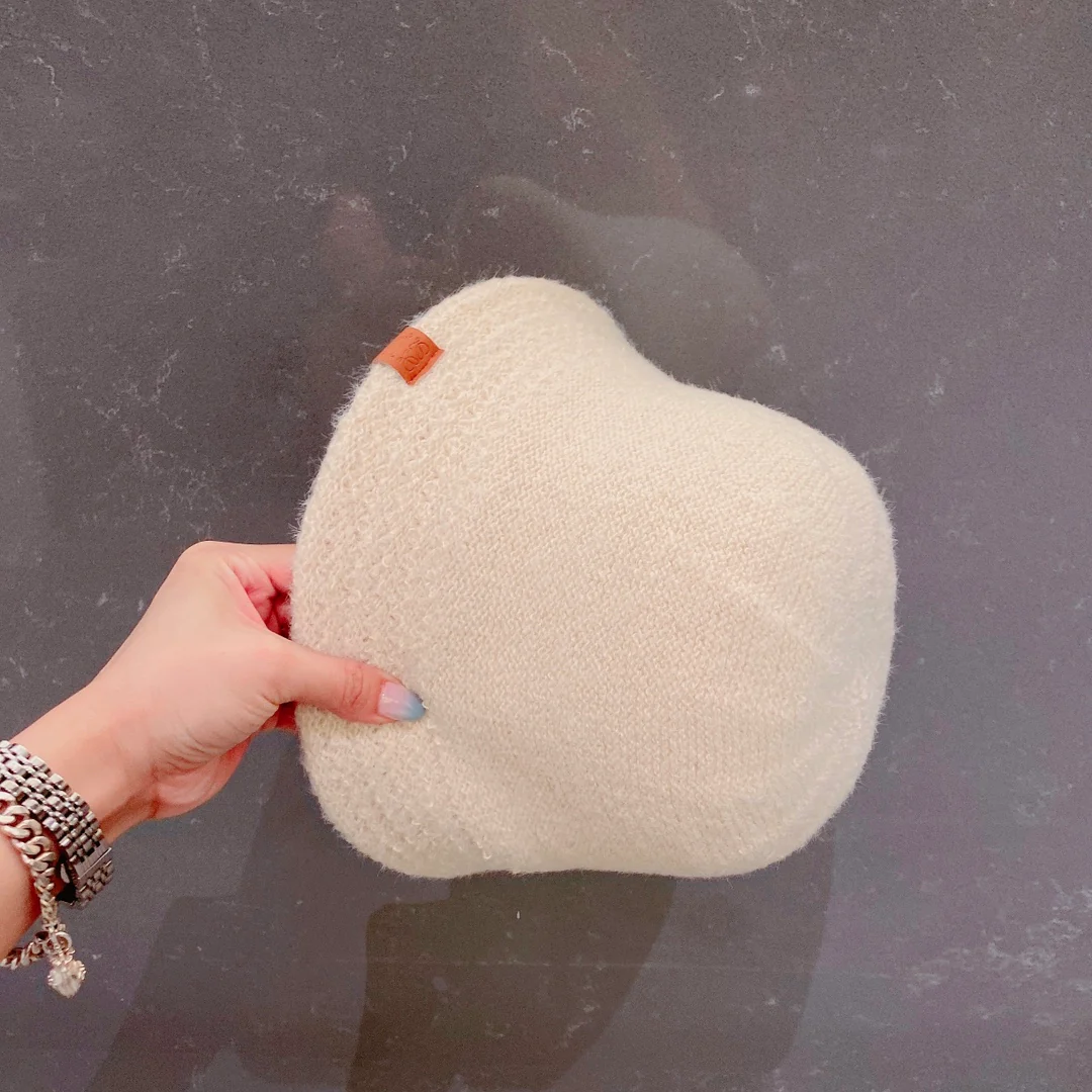 Lolway - Вязаная рыбацкая шапка - Белая