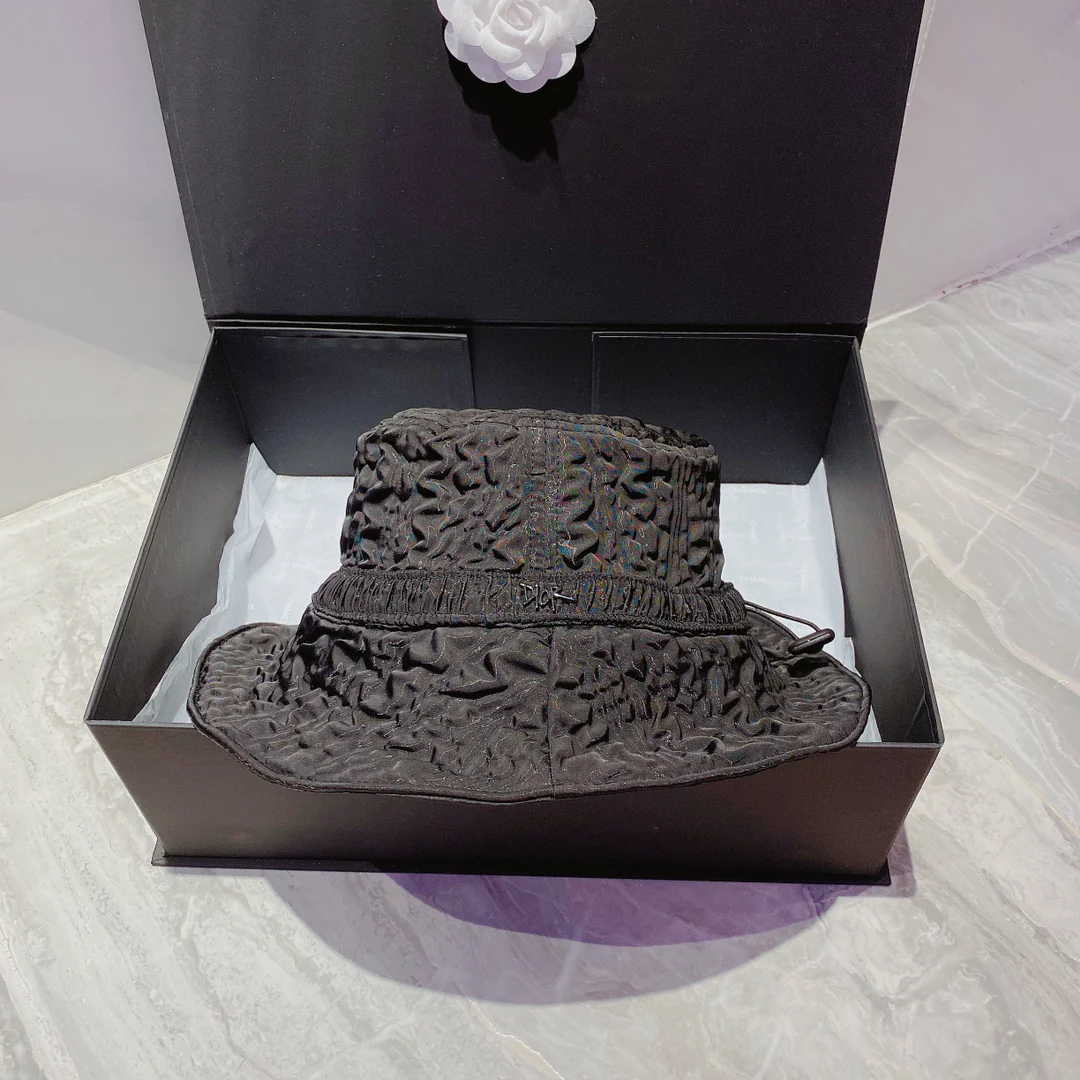 Dior - Плиссированная шляпа-цилиндр - Регулируемая