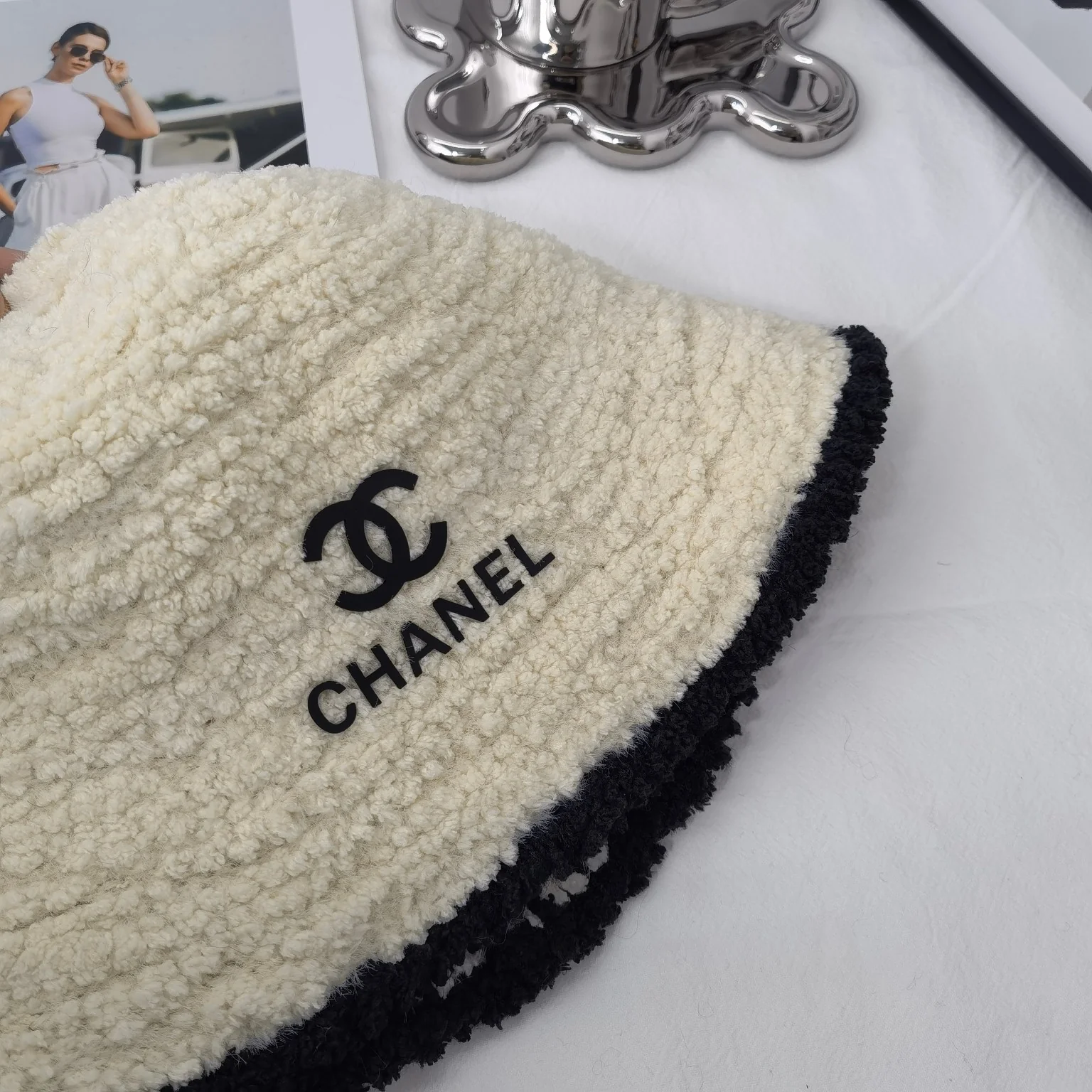 Chanel - Рыбацкая шляпа из овечьей шерсти - 2