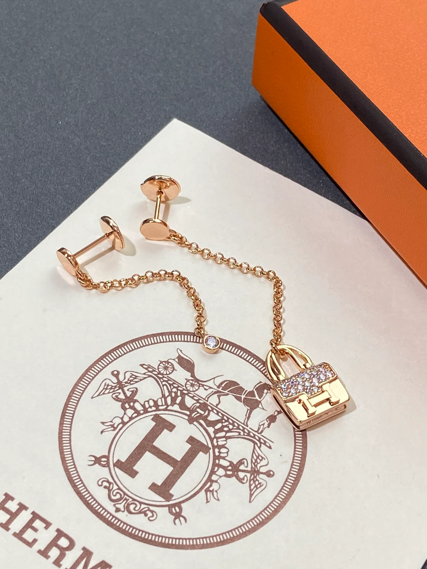Серьги Hermes 018