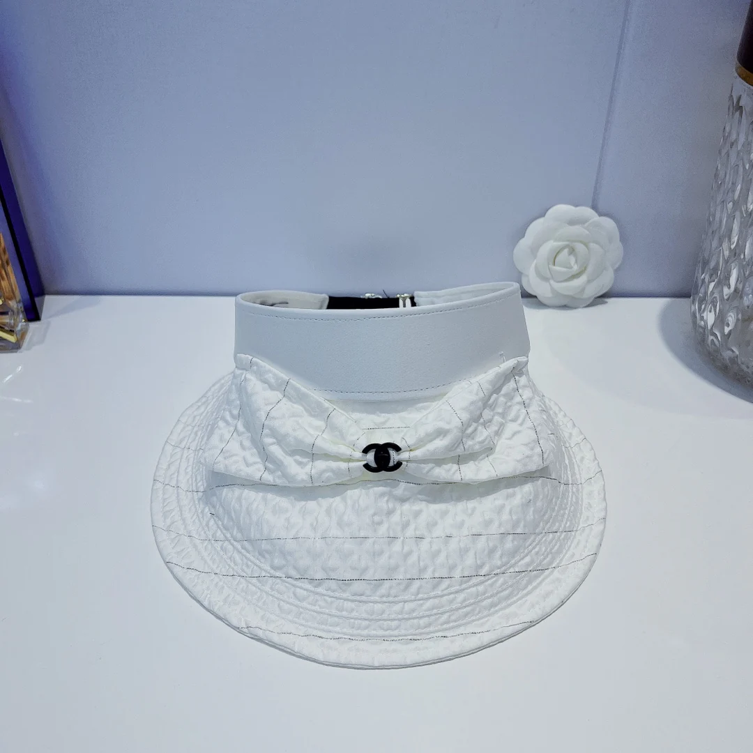 Солнцезащитная шляпа Chanel - Парик с открытым верхом - 4