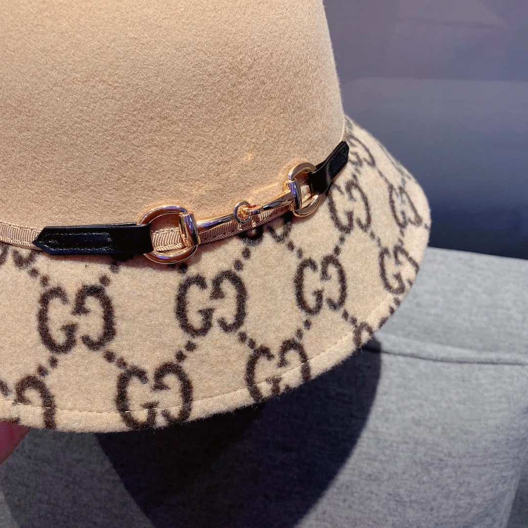 Семейство Пу-Г - шерстяная рыбацкая шляпа - абрикос