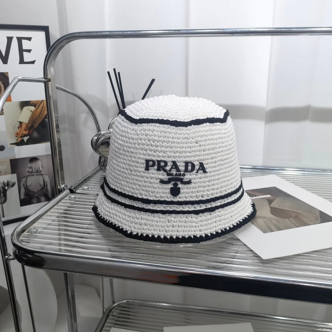 Prada - Вязаная рыбацкая шапка - 1