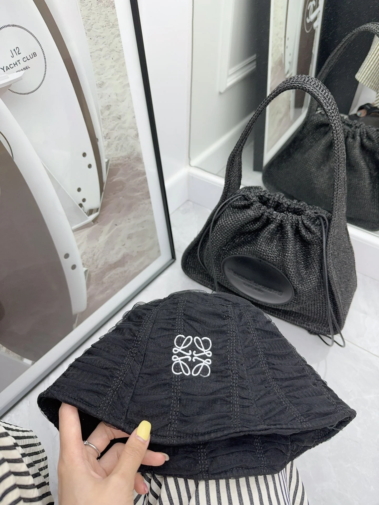 LOEWE - Рыбацкая шляпа с сетчатой ??вышивкой