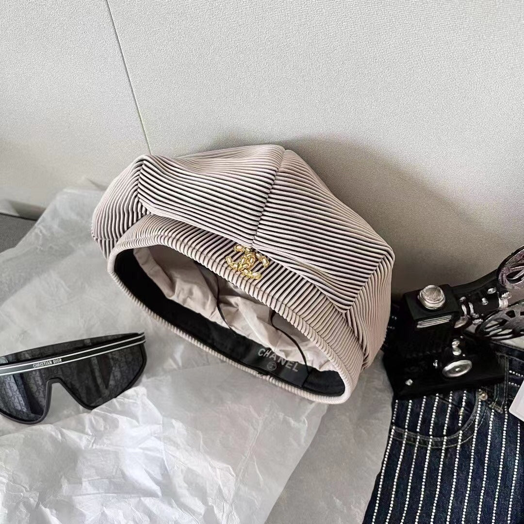 полосатый берет Chanel