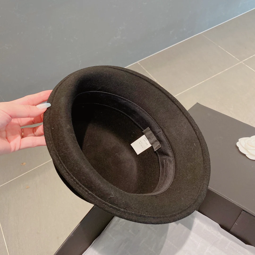 Chanel - Шерстяная панама - Черная