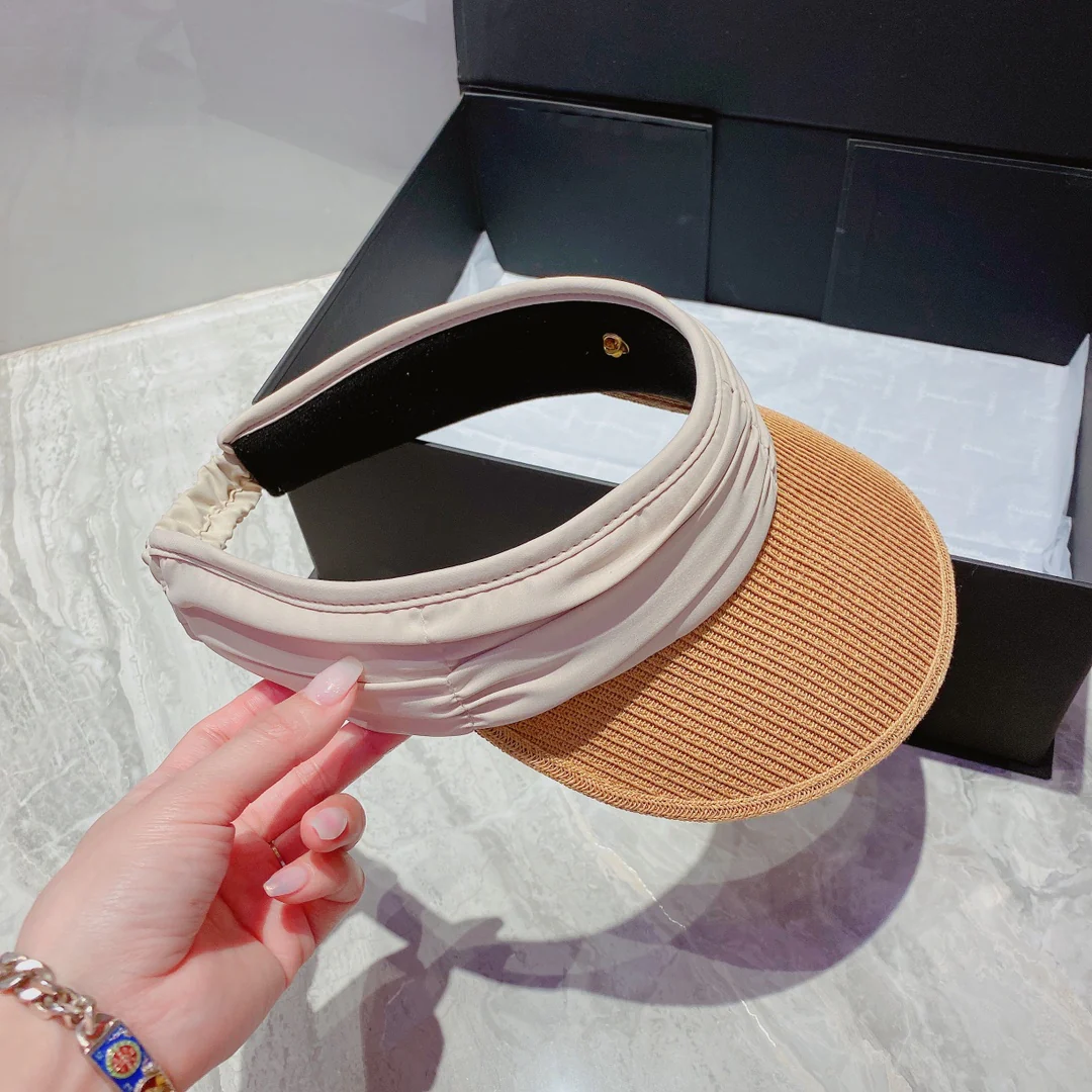 Prada - Соломенная шляпа от солнца в виде повязки на голову