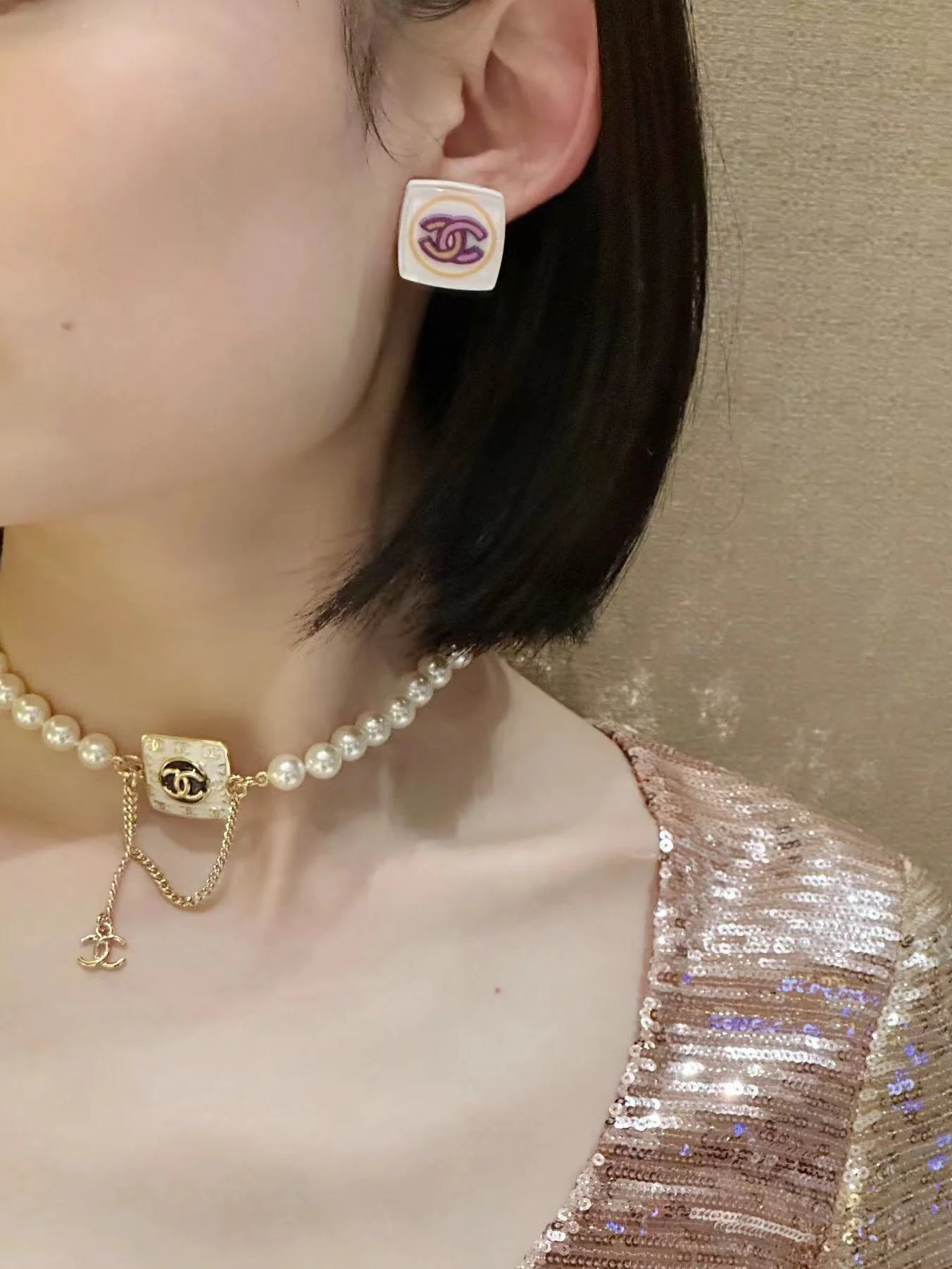 Серьги Chanel 846