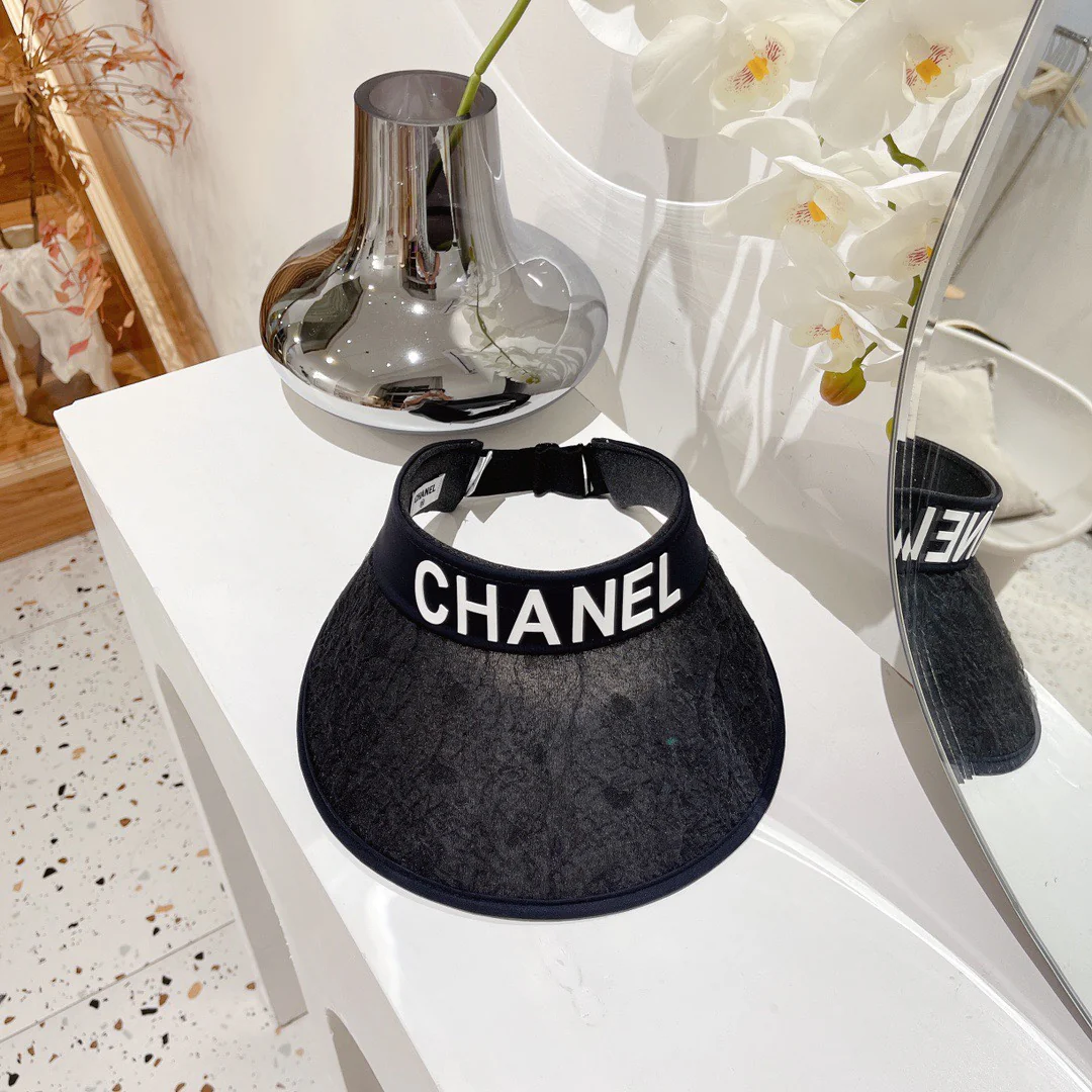 Солнцезащитная шляпа Chanel с открытым верхом - 9