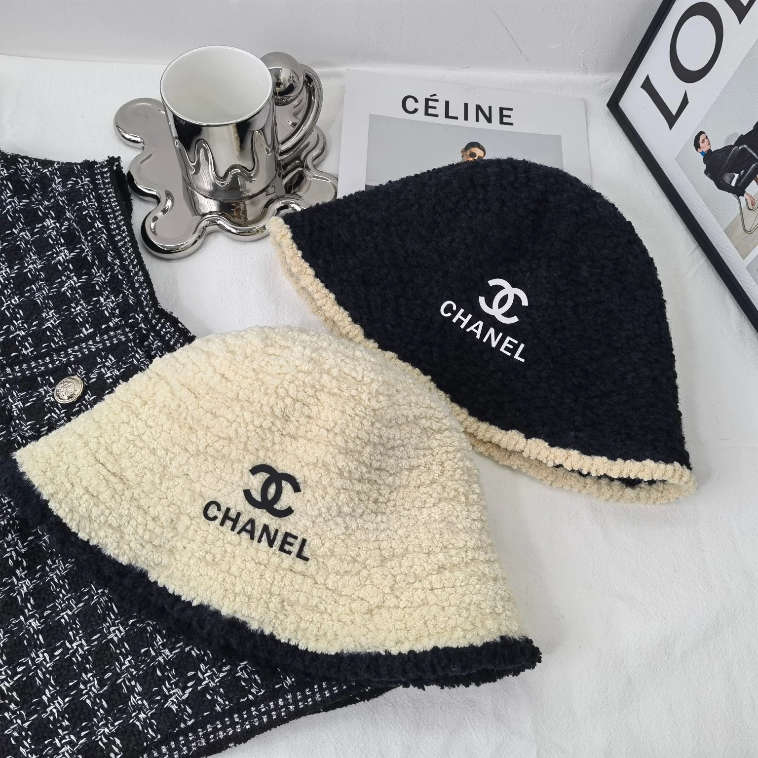 Chanel - Рыбацкая шляпа из овечьей шерсти - 2