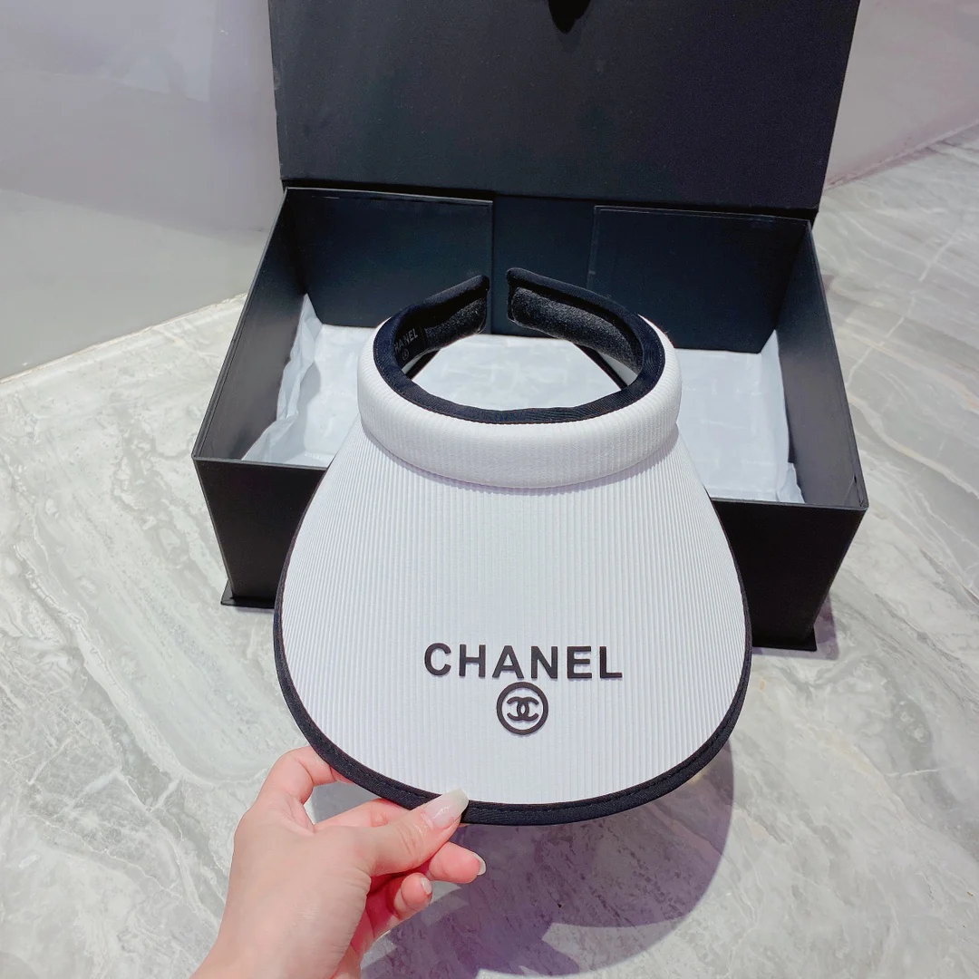 Солнцезащитная шляпа Chanel с открытым верхом - 6