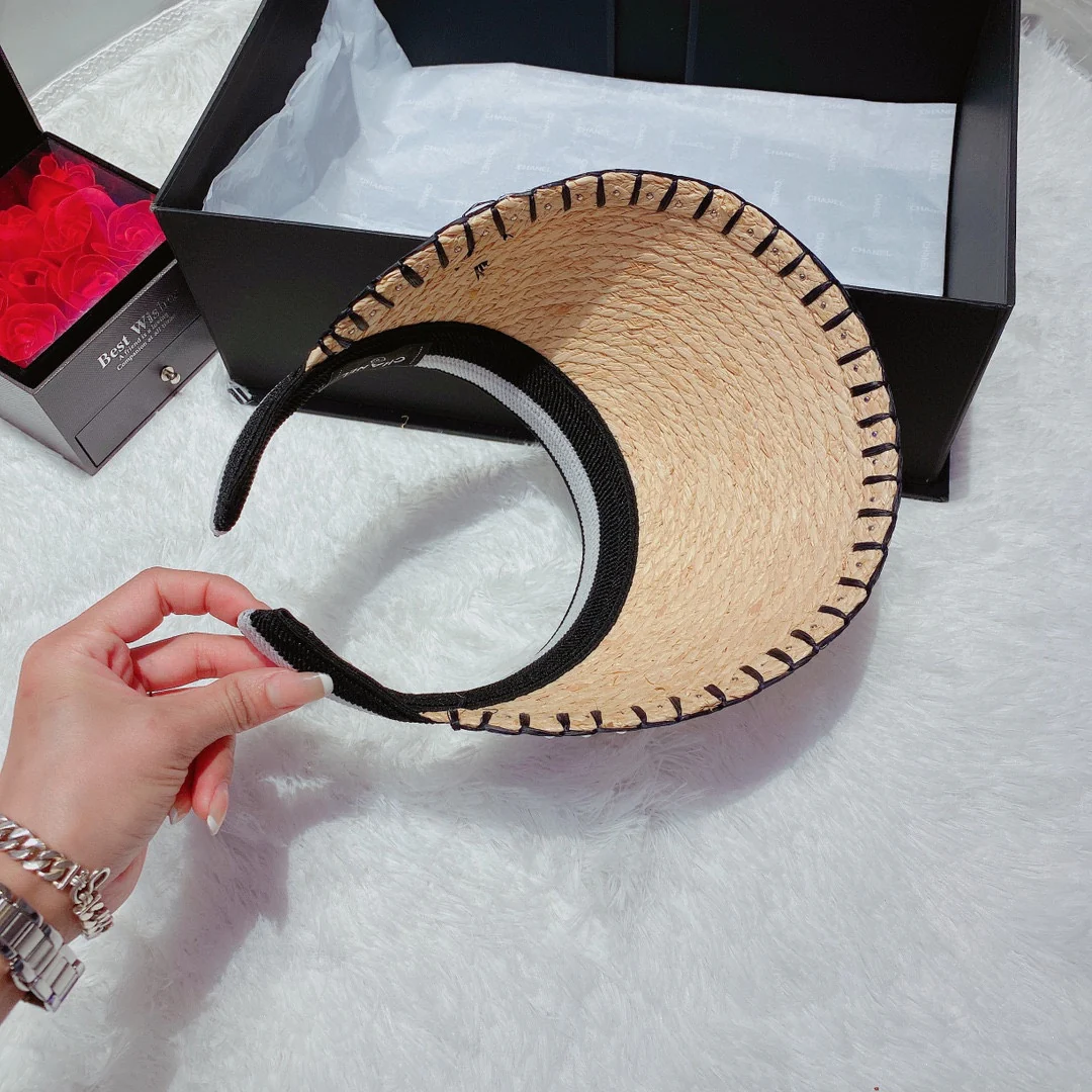 Солнцезащитная шляпа Chanel - Парик с открытым верхом - 7