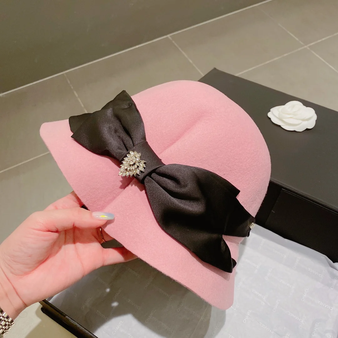 Miu Miu - Шерстяная панама - Розовая