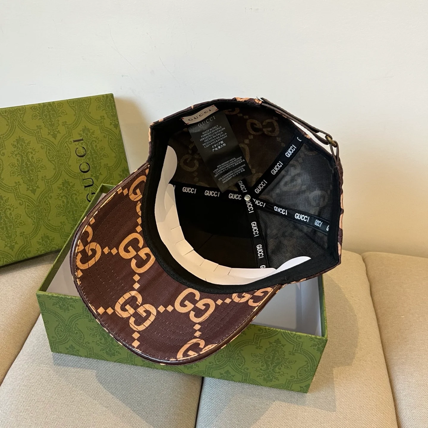 Бейсболка Gucci Classic Logo - Кофе